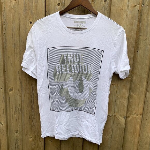 True Religion BIG LOGO T Shirt Small - Picture 1 of 2